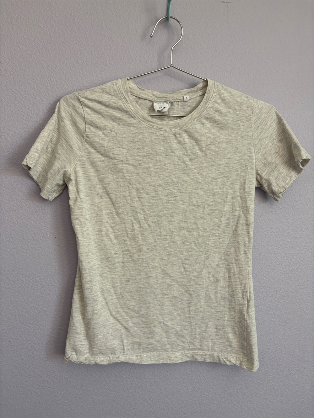KOTN Double Lined Heather Grey Tee
